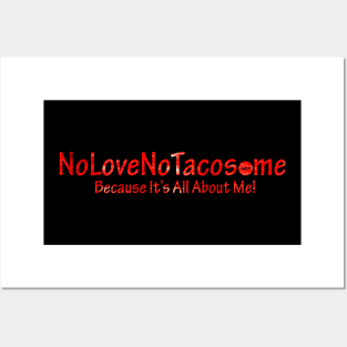 NoLoveNoTacos.me - Red Posters and Art